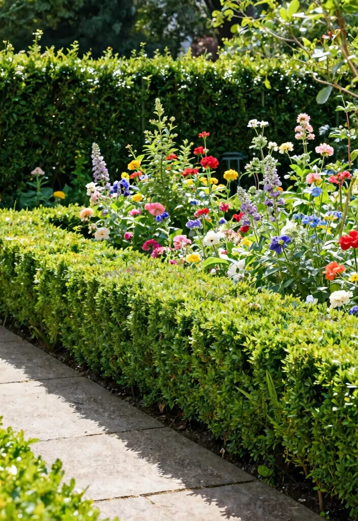 12 DIY Garden Fence Ideas for Easy Weekend Projects - 10. Living Fence with Hedges 1