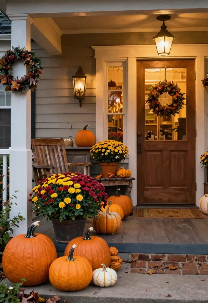 12 Front Porch Planter Ideas to Boost Curb Appeal on Any Budget - 10. Seasonal Displays 1