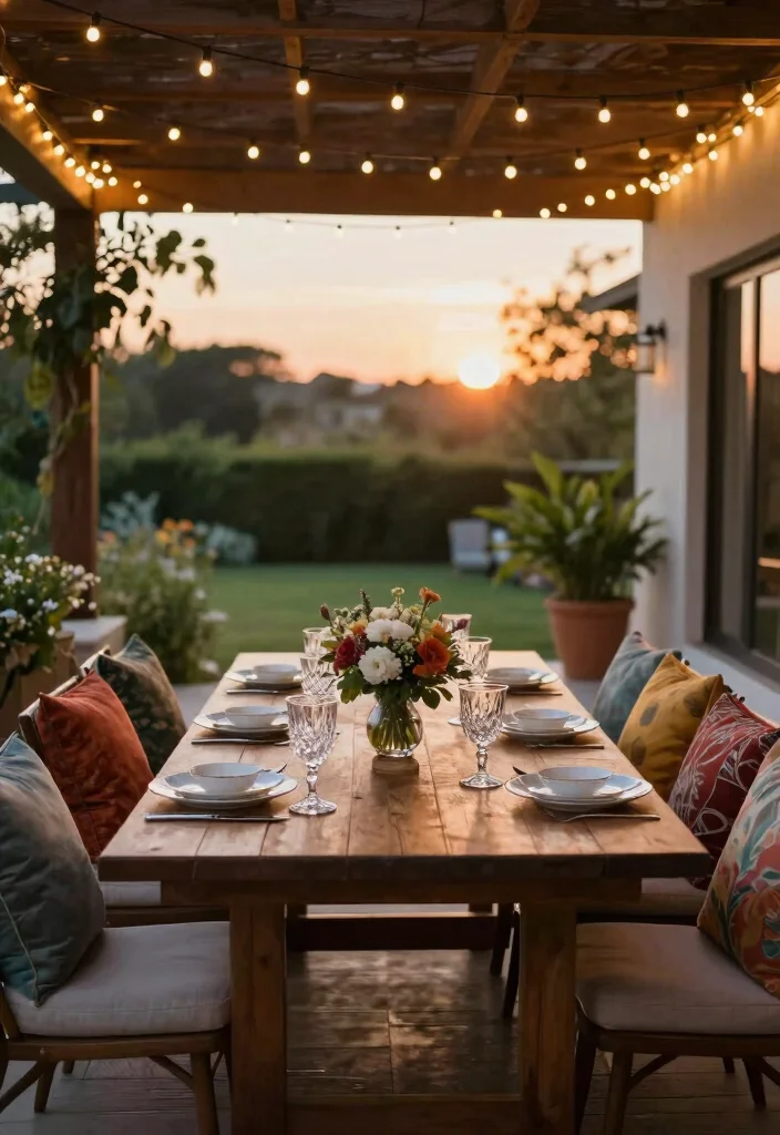 12 Luxury Backyard Ideas for Elegant Outdoor Living Spaces - 4. Outdoor Dining Areas with Style 1