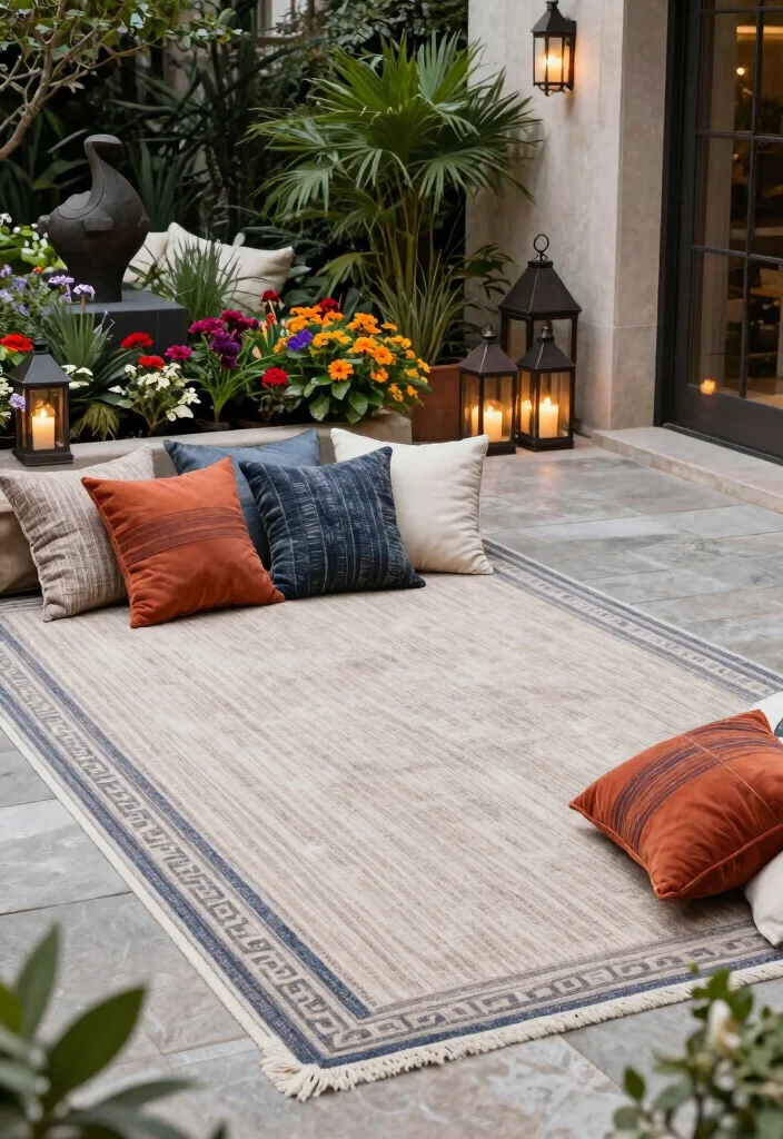 12 Luxury Backyard Ideas for Elegant Outdoor Living Spaces - 7. Chic Outdoor Accessories 1