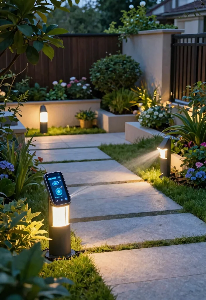12 Luxury Backyard Ideas for Elegant Outdoor Living Spaces - 8. Smart Garden Technology 1