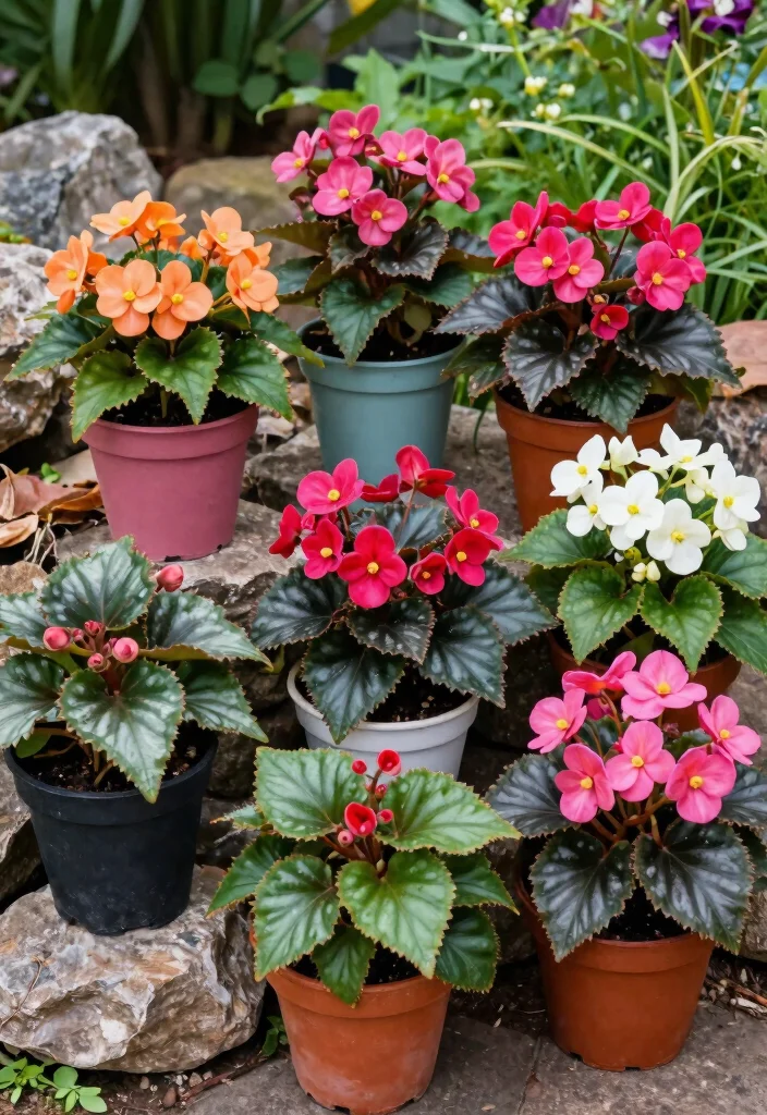 12 Part Shade Planter Ideas That Thrive Without Full Sun 56 12 Part Shade Planter Ideas That Thrive Without Full Sun - 6. Charming Begonias 1