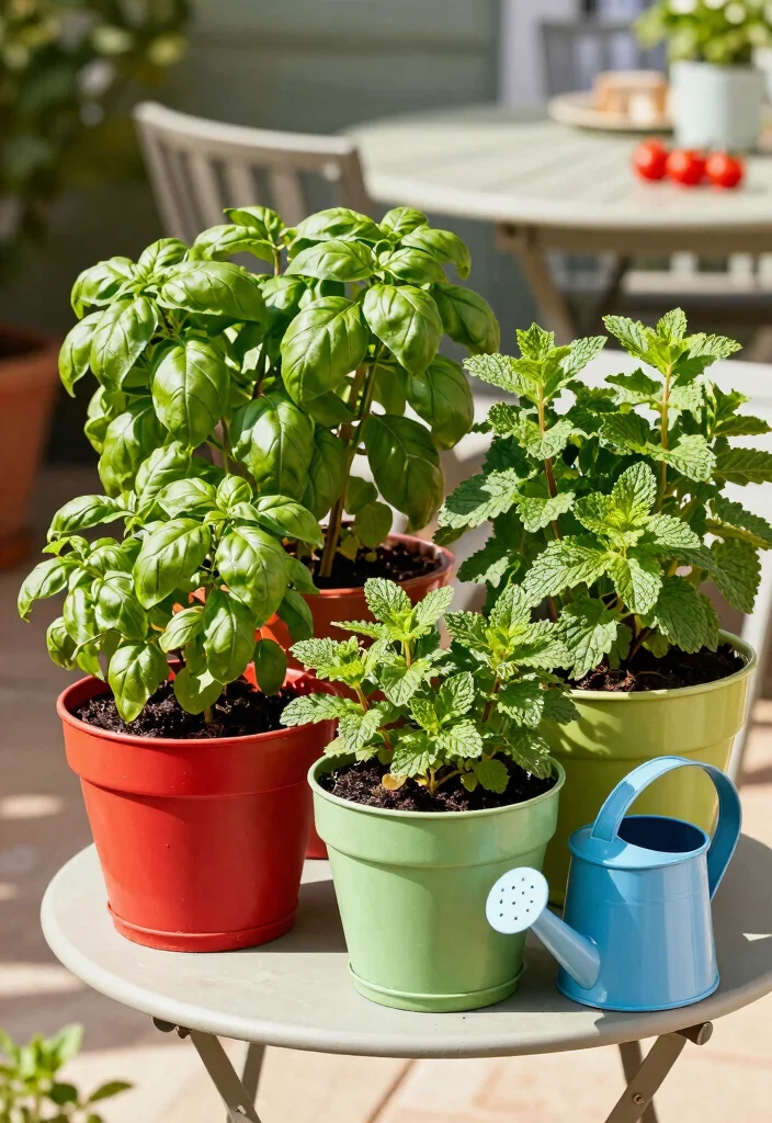 12 Patio Plant Ideas to Add Color, Texture, and Privacy - 3. Edible Container Garden 1
