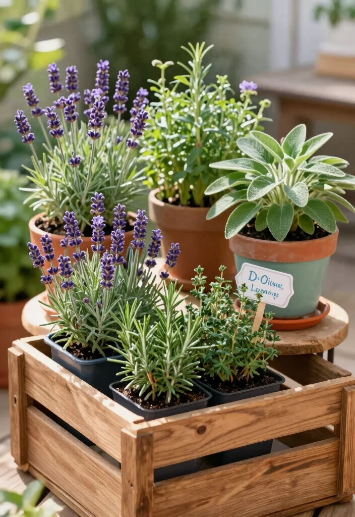 12 Patio Plant Ideas to Add Color, Texture, and Privacy - 4. Aromatic Herb Corner 1