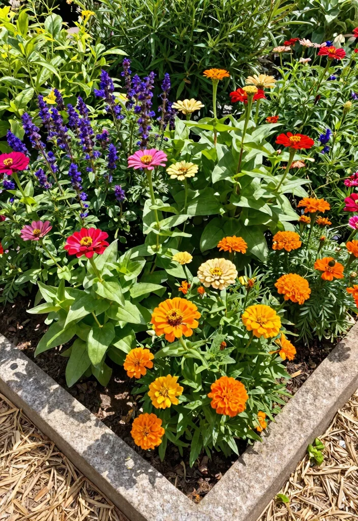 12 Phoenix Backyard Ideas for Heat Smart Outdoor Design - 4. Incorporate Heat-Tolerant Flowers 1