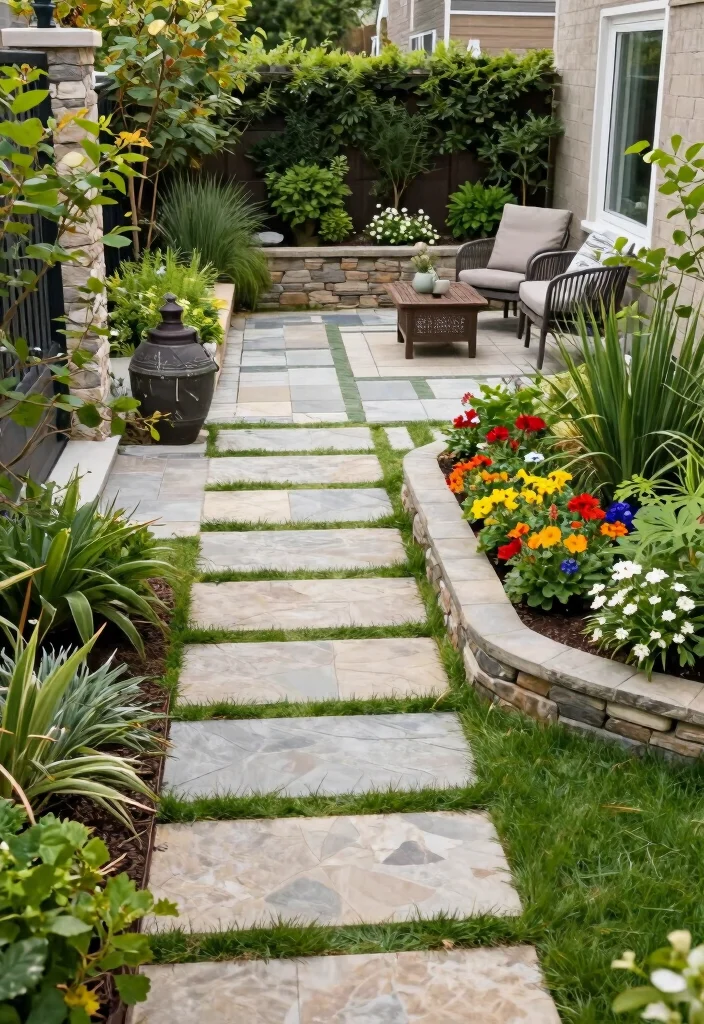 12 Phoenix Backyard Ideas for Heat Smart Outdoor Design - 8. Incorporate Hardscaping for Structure 1