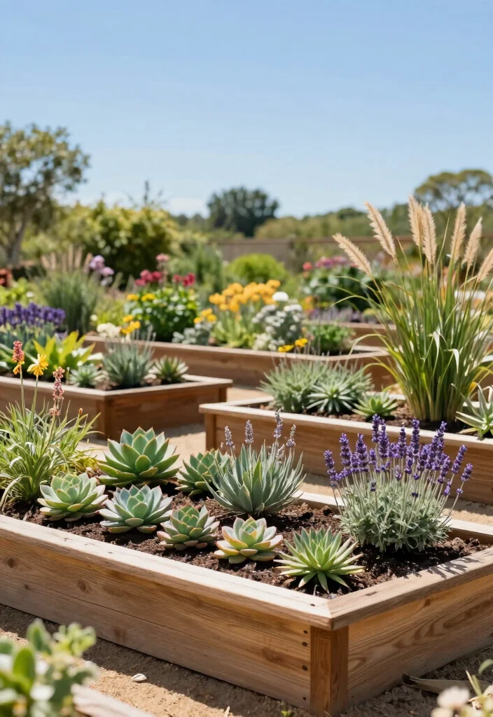 12 Planter Ideas for Full Sun That Are Easy to Maintain - 7. Raised Beds for Easy Access 1