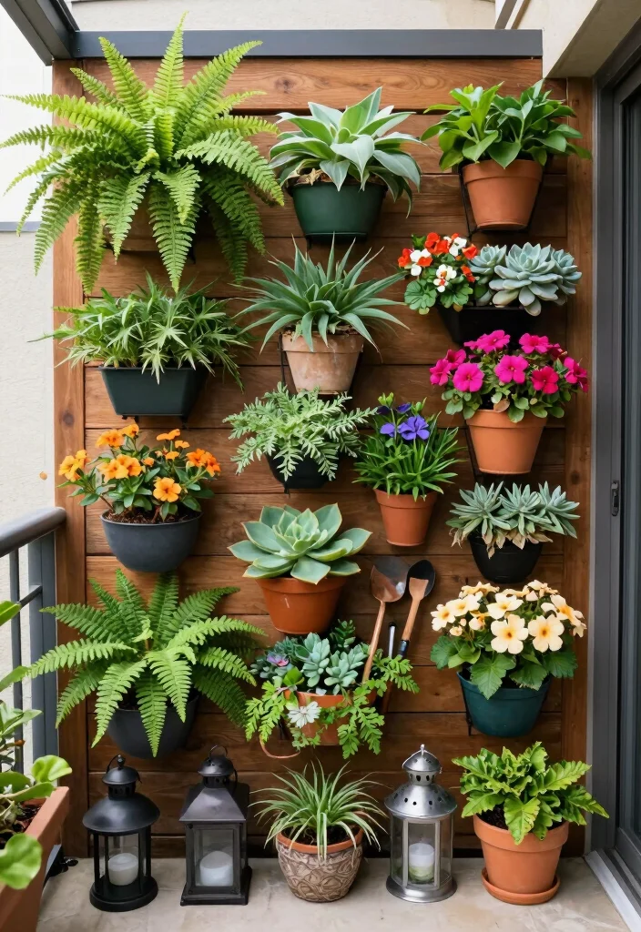12 Plants on Patio Ideas for Lush Small Outdoor Spaces - 1. Vertical Gardens: A Space-Saving Wonder 1