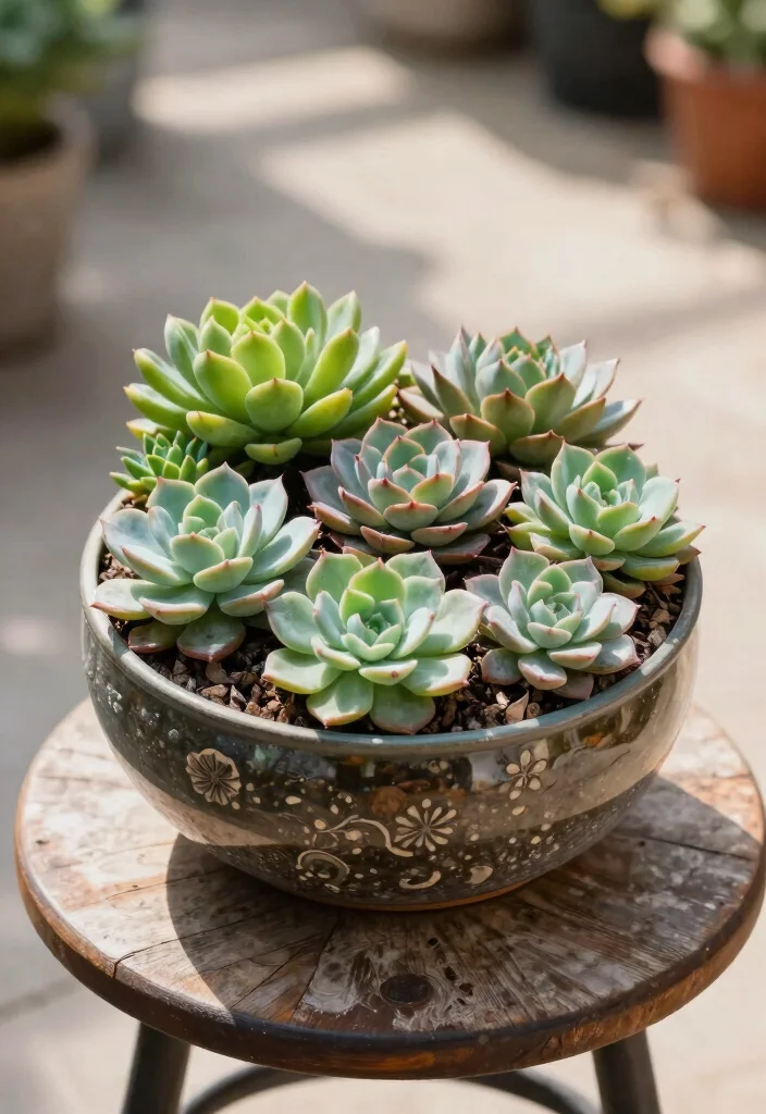12 Plants on Patio Ideas for Lush Small Outdoor Spaces - 5. Succulent Arrangements for Low Maintenance 1