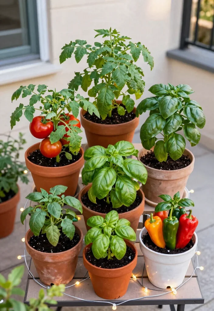 12 Plants on Patio Ideas for Lush Small Outdoor Spaces - 8. Compact Fruit and Vegetable Containers 1