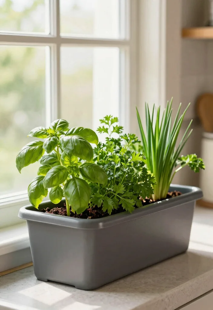 12 Rectangle Planter Ideas for Modern Patios and Small Gardens - 11. Vertical Herb Garden Rectangle Planter 1