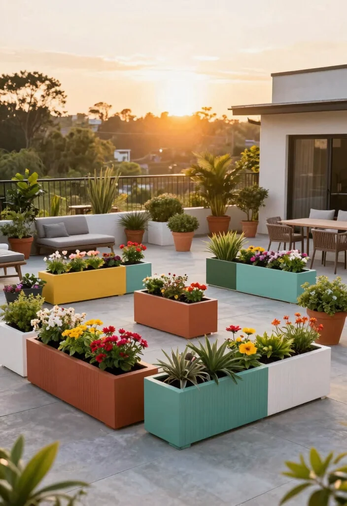 12 Rectangle Planter Ideas for Modern Patios and Small Gardens - 5. Modular Rectangle Planters 1
