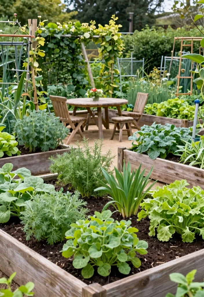 12 Resort Backyard Ideas to Create a Relaxing Outdoor Escape - 7. Edible Garden Retreat 1