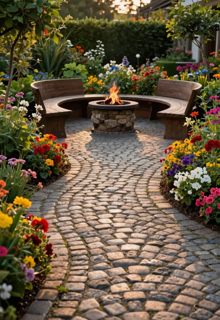 12 Stone Patio Ideas for Timeless and Durable Backyards - 4. Elegant Cobblestone Classic 1