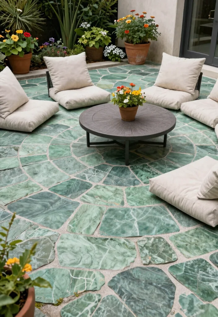 12 Stone Patio Ideas for Timeless and Durable Backyards - 6. Warm Serpentine Stone 1