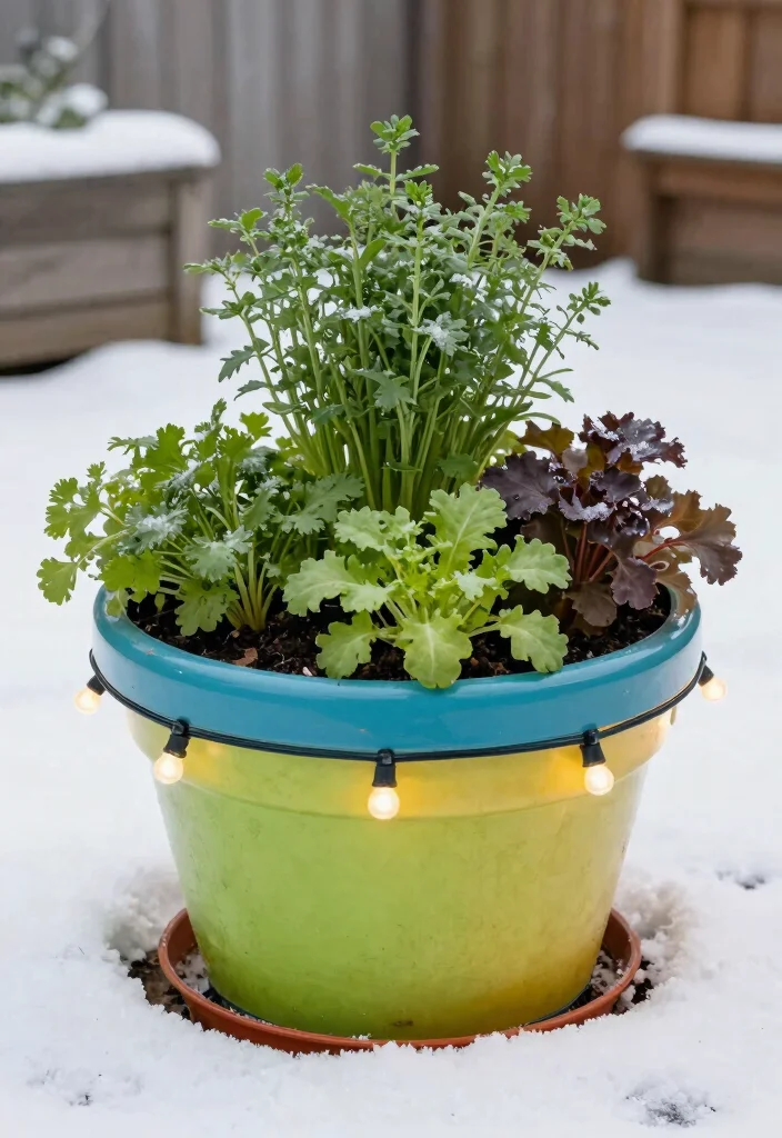 12 Winter Planter Ideas to Keep Your Outdoor Space Stylish Year Round - 10. Edible Arrangements 1