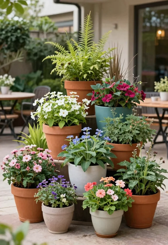 16 Planter Ideas for Patios Porches and Small Gardens 16. Creative Grouping 0
