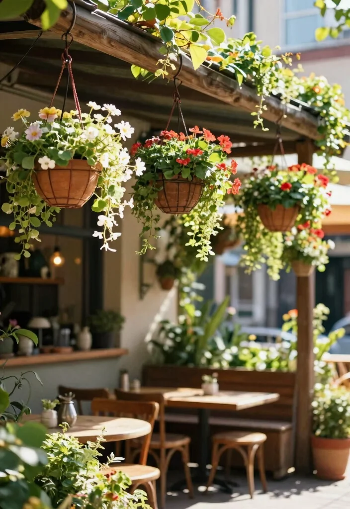 16 Planter Ideas for Patios Porches and Small Gardens 3. Hanging Baskets 0