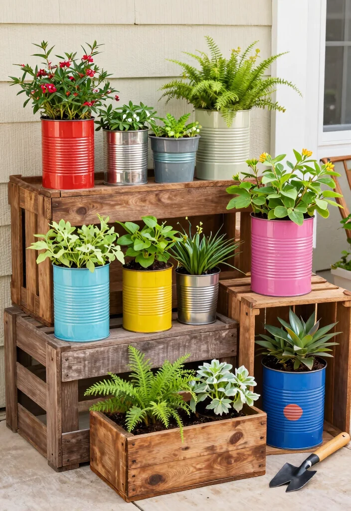 16 Planter Ideas for Patios Porches and Small Gardens 5. Recycled Planters 0