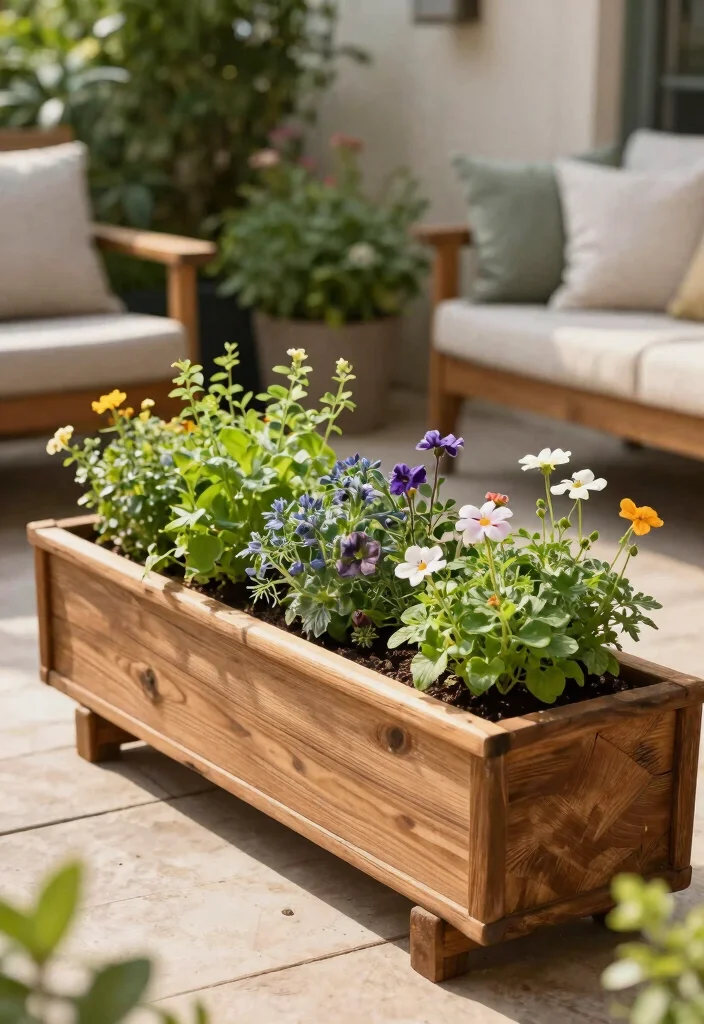 16 Planter Ideas for Patios Porches and Small Gardens 7. Trough Planters 0