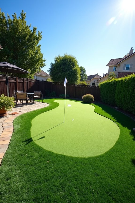 backyard greens size and site costs