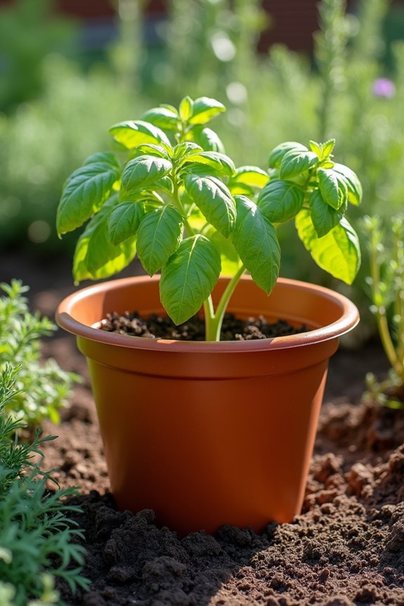 five gallon containers suit size matched vegetation