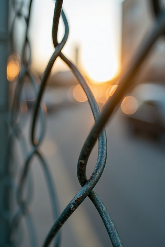 galvanized chain link with pvc coating
