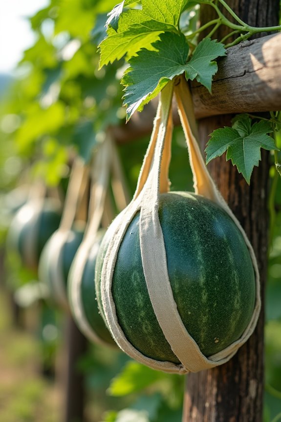 heavy fruit melons need sturdy slings