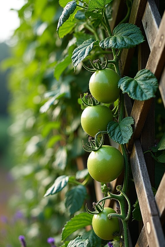 indeterminate tomatoes require sturdy supports