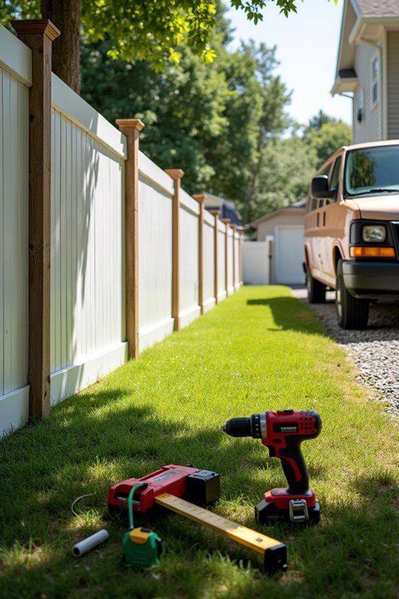 labor costs dominate vinyl fence installs