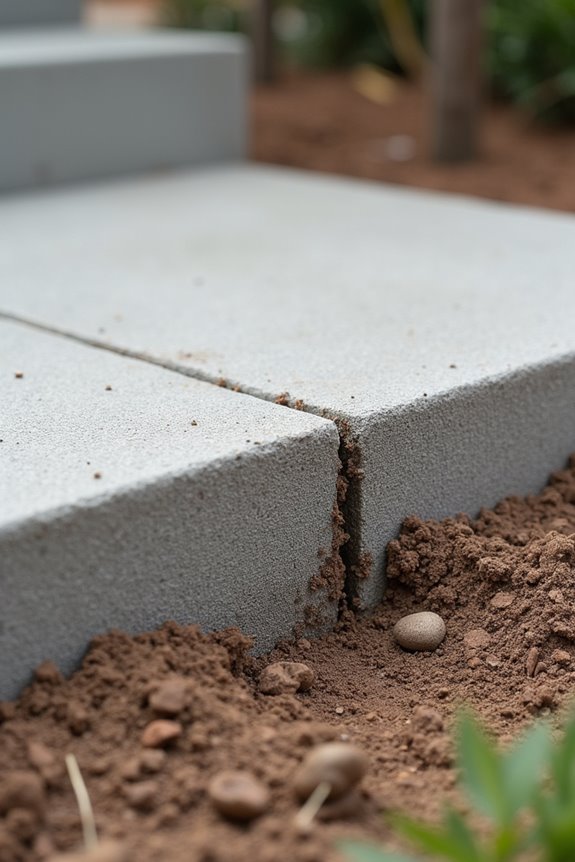 proper thickness and base prevent cracking