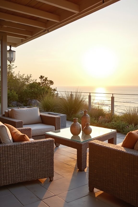 resin wicker low maintenance outdoor