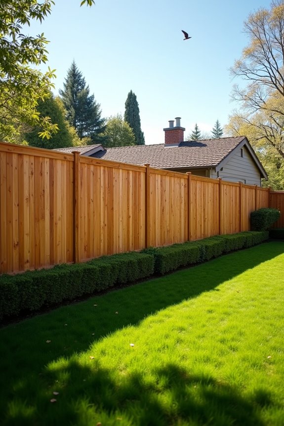 six foot privacy fence standard