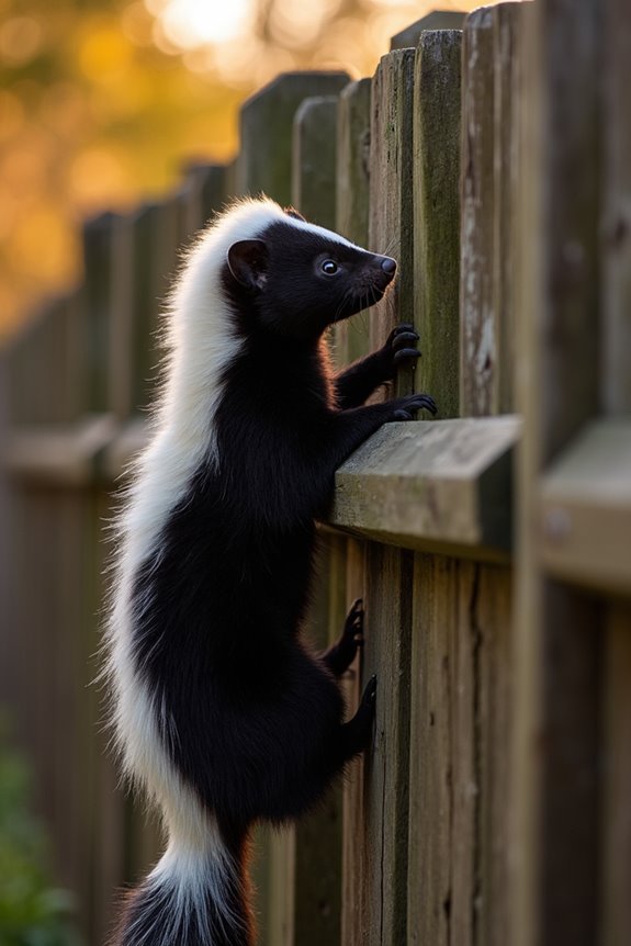 spotted skunks climb better