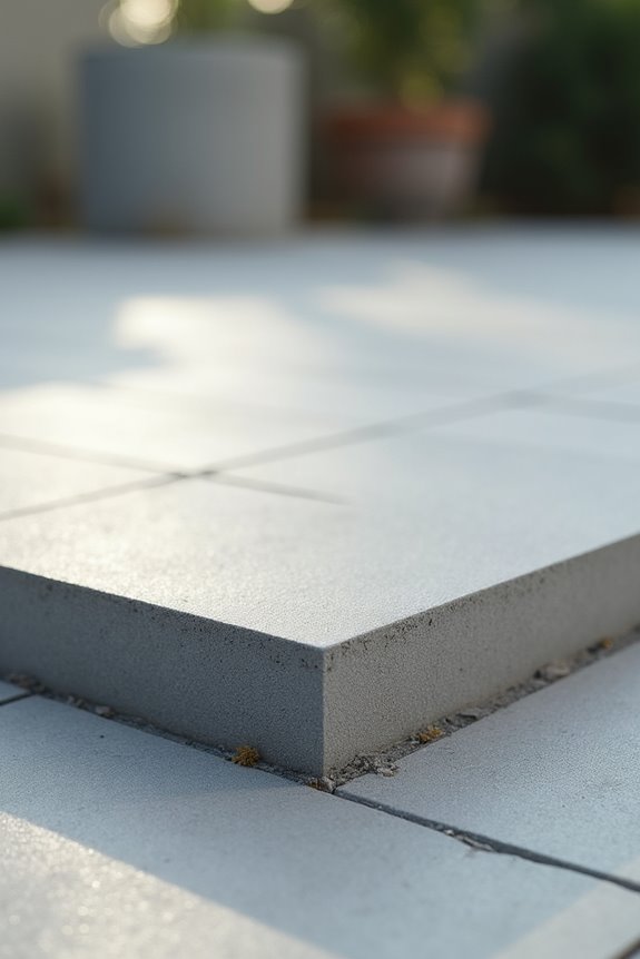 strategic varying patio thickness increases durability