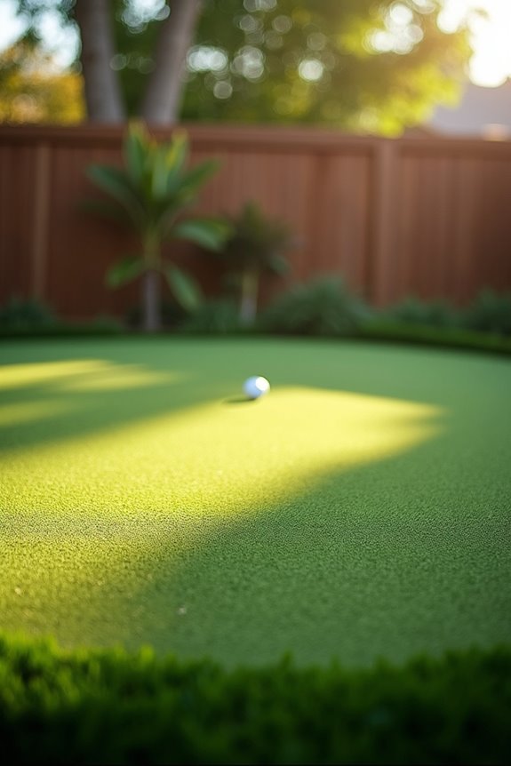 synthetic putting green budget breakdown