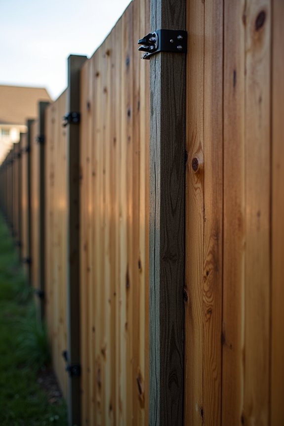 tall fence posts need reinforced support