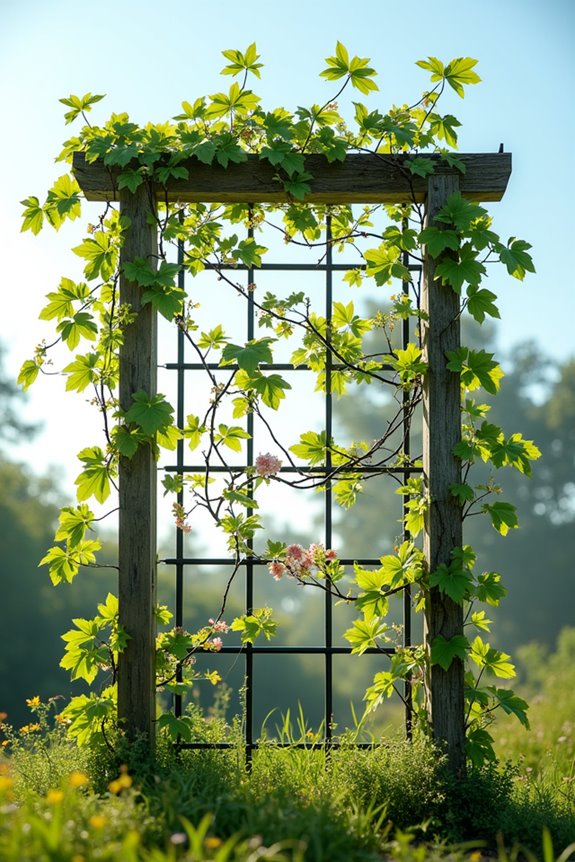 trellis height and stake details