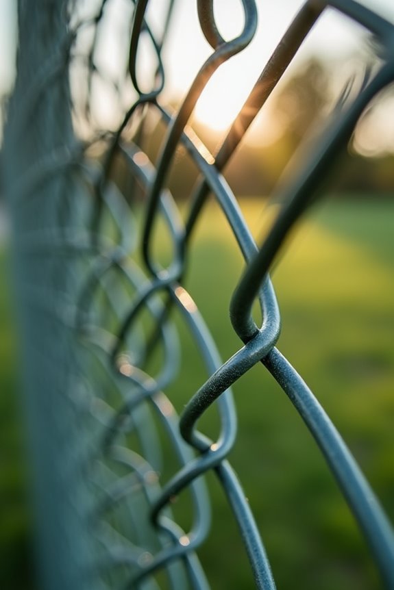 vinyl coated uv stable chainlink protection
