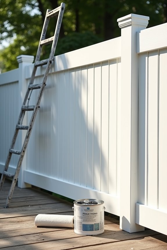 vinyl fence painting steps summary