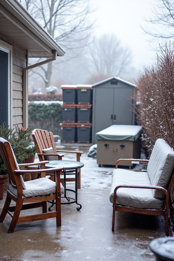 winter ready outdoor furniture storage plan
